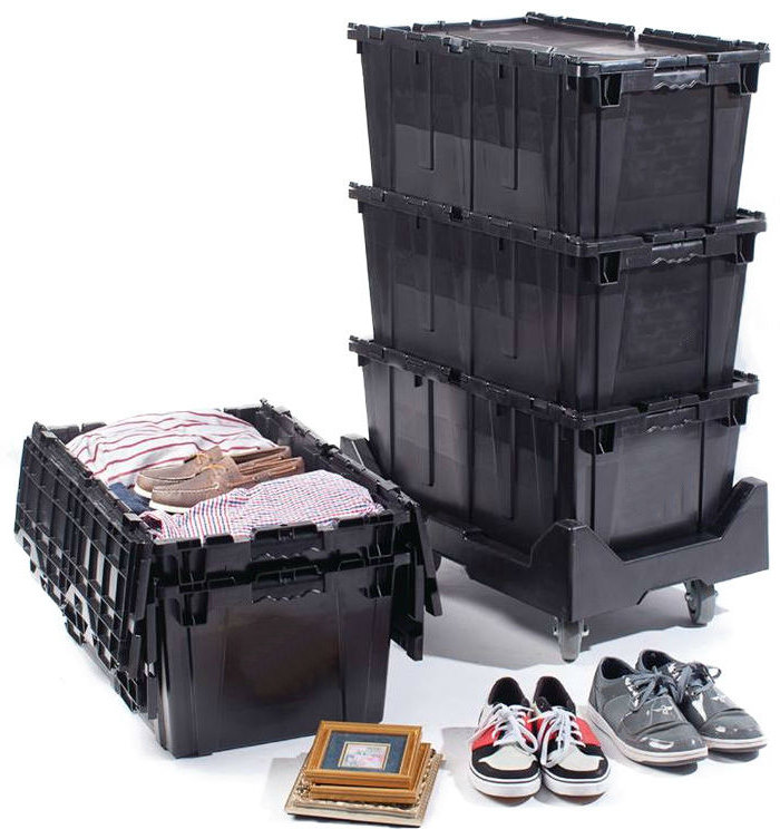 Reusable moving bins Stackable eco-friendly reusable moving bins